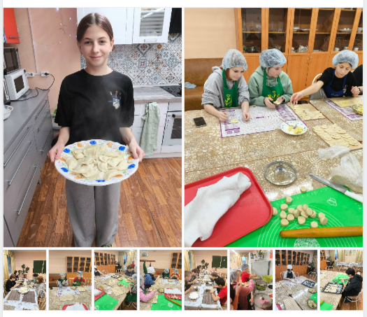 На кулинарном занятии царила особая, по-домашнему тёплая атмосфера. А всё потому, что мы взялись за дело, которое объединяет поколения - лепили вареники с картошкой!