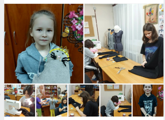 Ребята из кружка "Умелая иголочка" погрузились в предновогоднюю творческую атмосферу