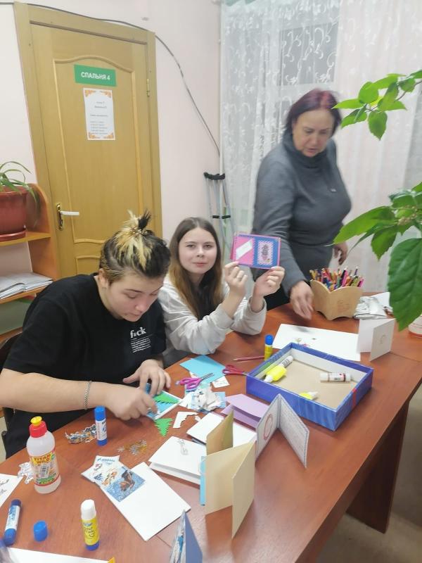 Новогодняя открытка своими руками